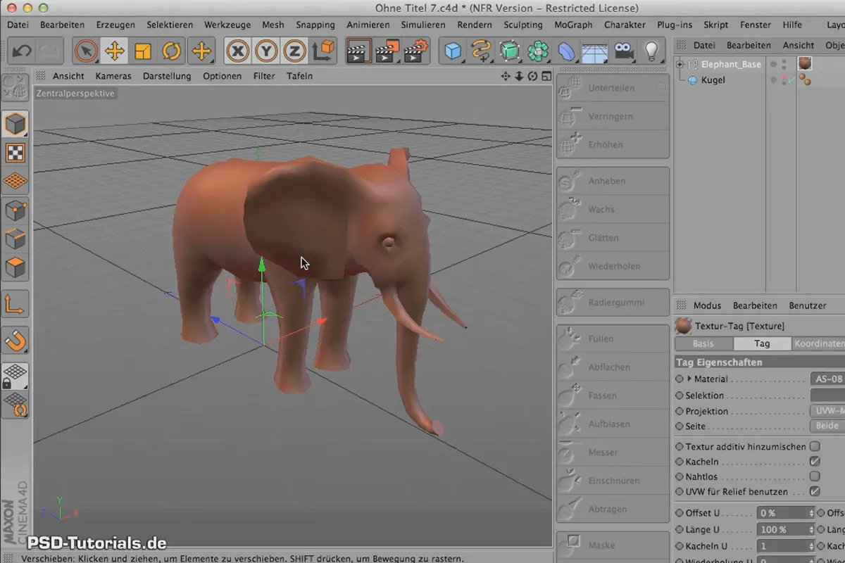 Sculpting in CINEMA 4D - Grundlagen: Teil 03 - Basemesh