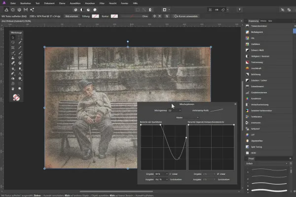 Affinity Photo – kreative Bildbearbeitung mit Overlays: 03 | Alter Bildlook