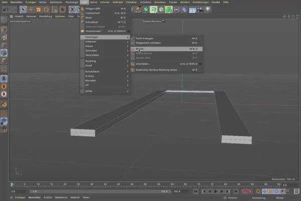 Cinema 4D-Tutorial "Underground": 1.4 Öffnung