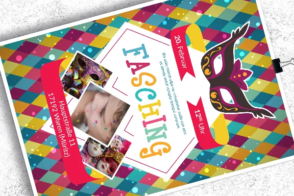 Flyer-Vorlagen für Karneval und Fasching – Version 3