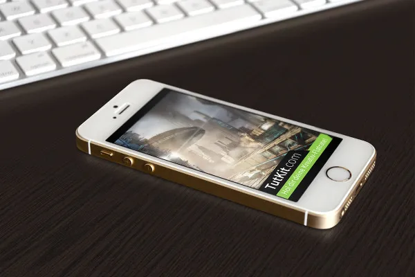 Photoshop-Mockup-Vorlage für ein Smartphone – Version 2