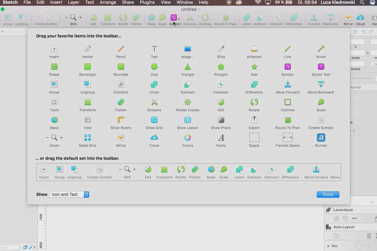 Sketch-Tutorial: 1.3 Programm-Interface