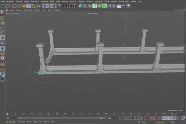 Cinema 4D-Tutorial "Underground": 1.7 Metallbasis