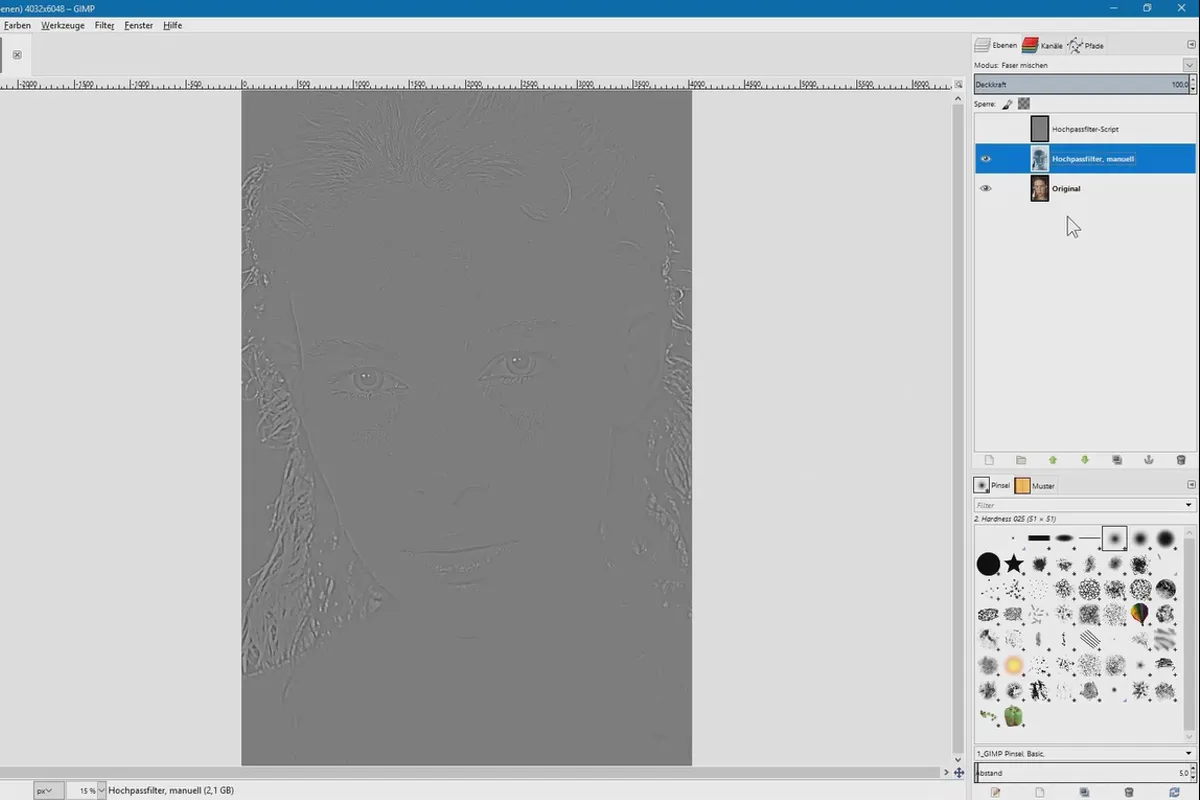 Editare de imagini cu GIMP: tutorialul practic - 4 filtre high-pass fără plug-in