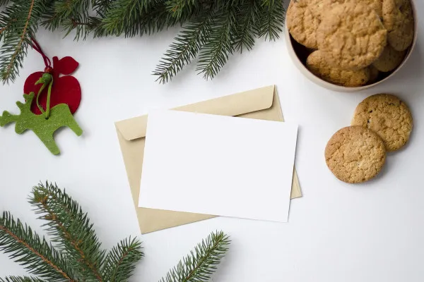 11 fundaluri de Crăciun ca imagini și mockups cu biscuiți delicioși