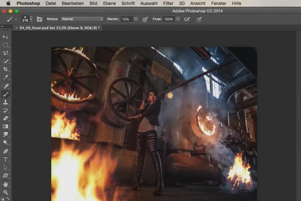 Looks & Styles mit Photoshop - Feuer