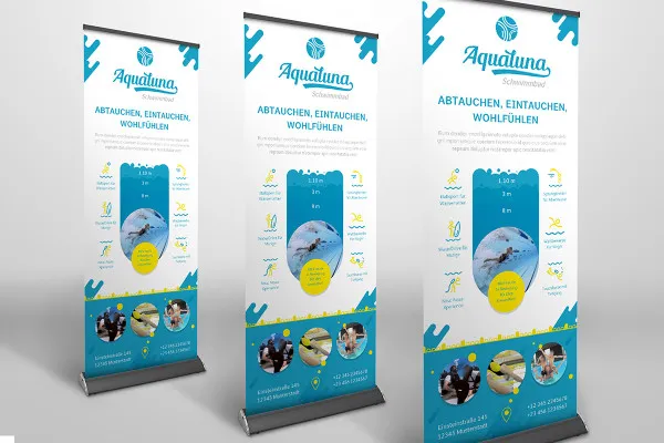 Design-Vorlage für ein auffallendes Roll-up (Vol. 2) – Version 4