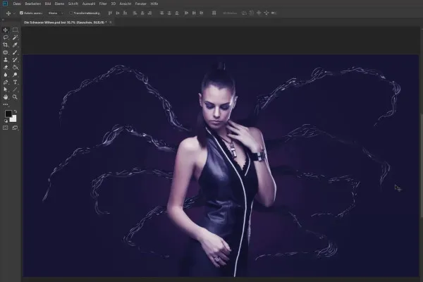 Compositing in Photoshop für Einsteiger: Schwarze Witwe – 4 Farblook und finale Schritte