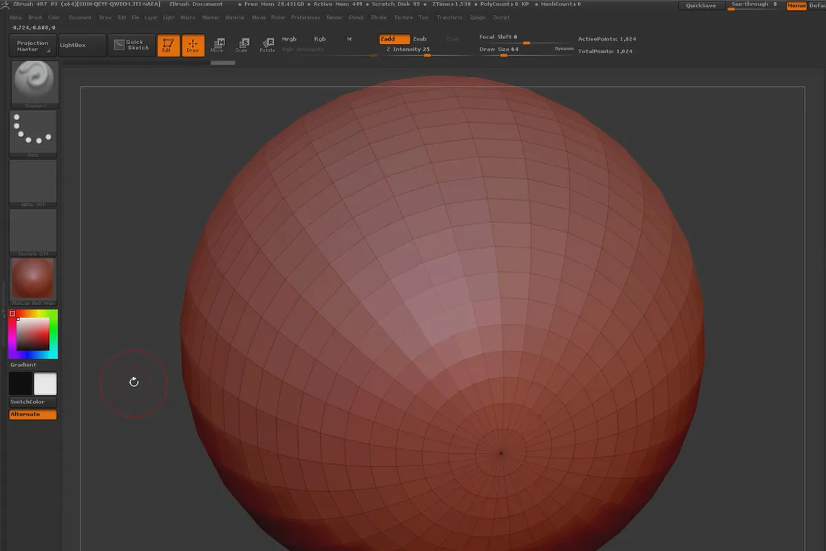 ZBrush pentru începători: 2.1 Quick-Start I