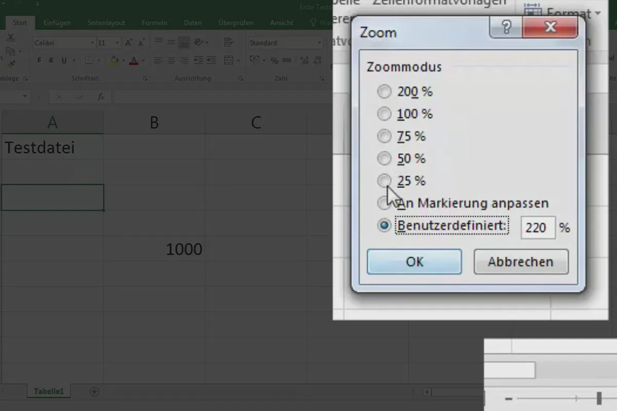 Bazele Excel - Introducere pentru începători: 05 Ajustarea modului de zoom.