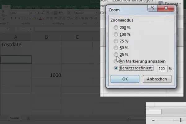 Bazele Excel - Introducere pentru începători: 05 Ajustarea modului de zoom.