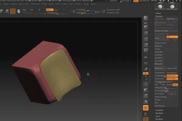 ZBrush 2019 - Video-Training pentru actualizare: 4 | ZRemesher v3.0