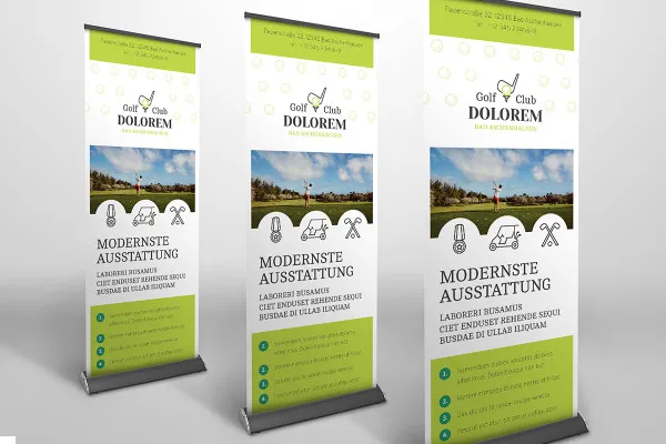 Design-Vorlage für ein auffallendes Roll-up (Vol. 2) – Version 5