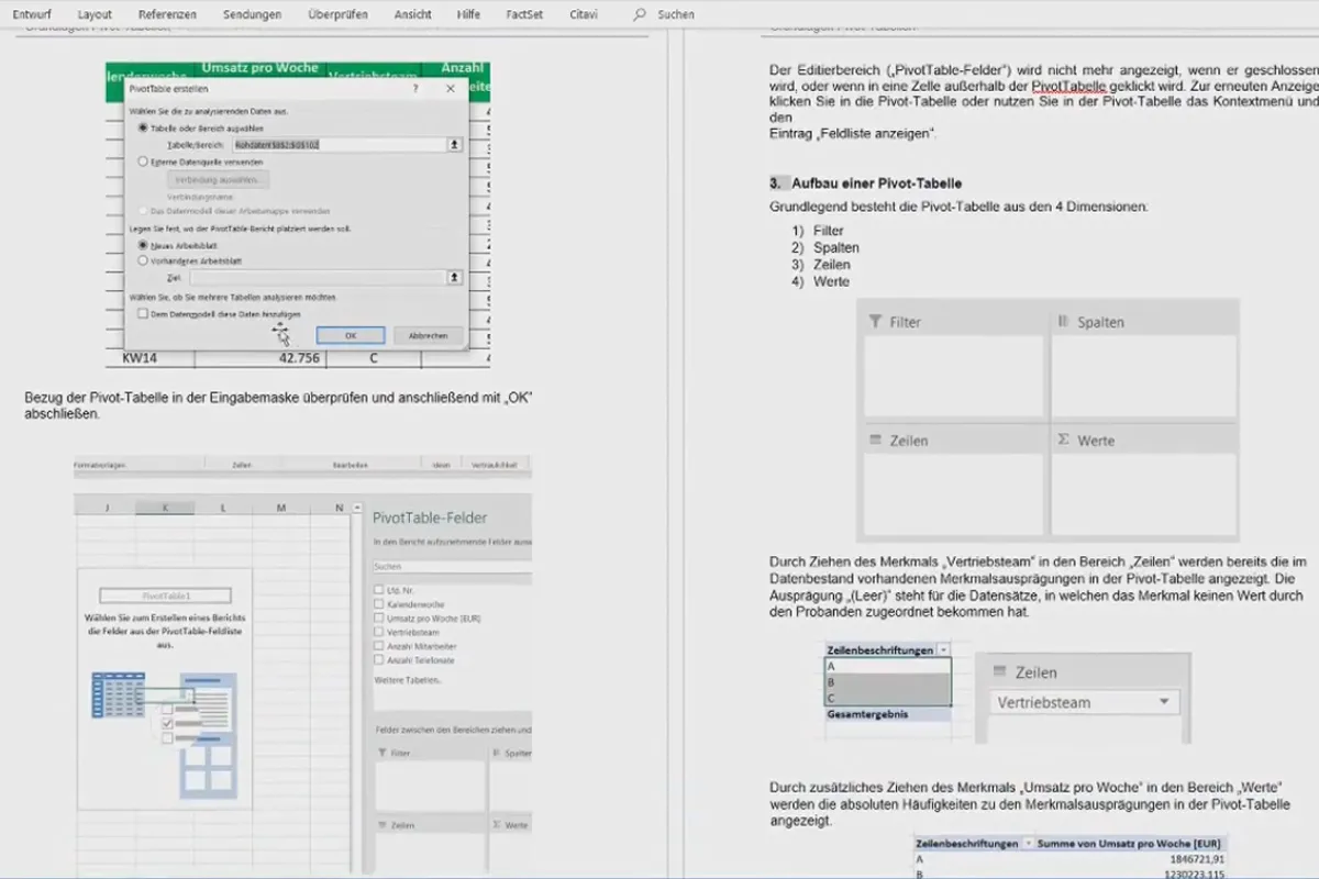 Pivot-Tabellen in Excel: 2.4 | Modellierung deiner ersten Pivot-Tabelle