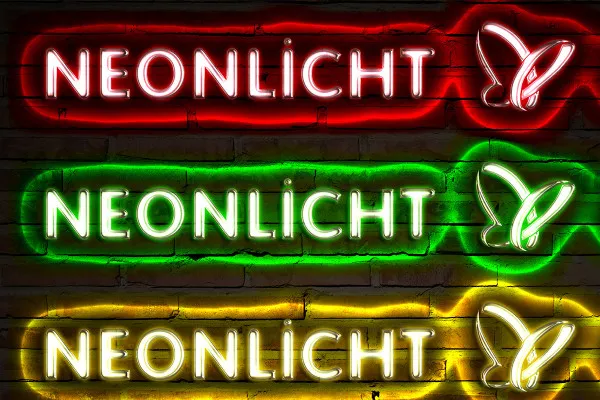 Neon-Styles für Photoshop: Blendendes Weiß