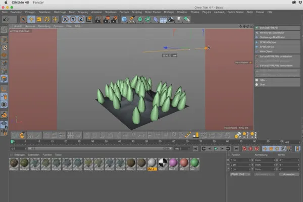 Laubwerk für Cinema 4D: Einführung in SurfaceSPREAD Teil 3