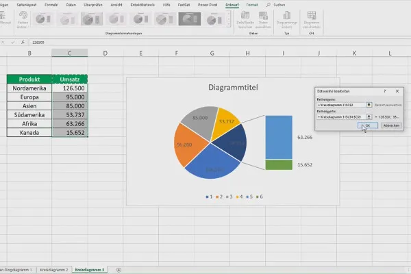 Diagramme in Excel erstellen: 3.2 | Kreis- und Ringdiagramme