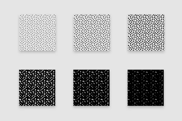 Model de semiton - Modele Photoshop pentru rețea semiton: Puncte distribuite regulat.