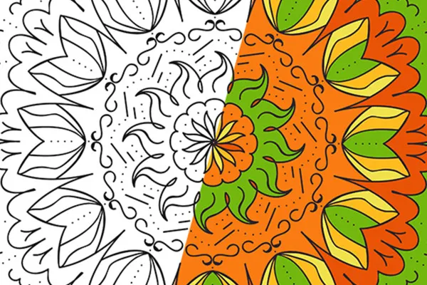 Faszinierende Formen: vektorbasierte Mandala-Vorlagen – Version 06