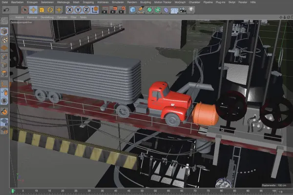 Cinema 4D – Lichtsetzung: 2.1 Szene