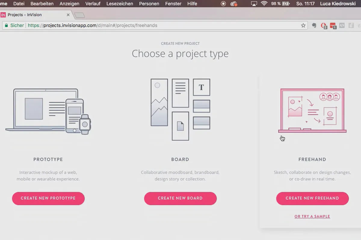 Sketch-Tutorial: 1.7 InVision