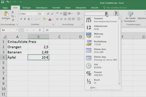 Bazele Excel – Introducere pentru începători: 07 Introducerea datelor în celule