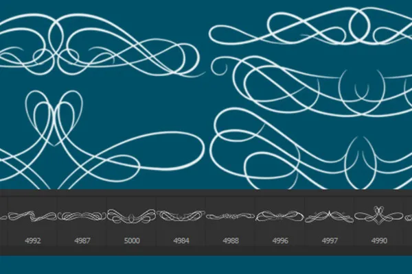 Das große Pinsel-Paket – verzierte Linien, Rahmen und Ornamente 7