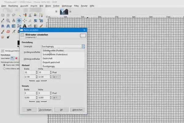 Bildbearbeitung mit GIMP: das Tutorial für Einsteiger – 7 Dokumentraster und Hilfslinien