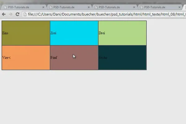 HTML & CSS für Einsteiger (Teil 08): Tabellen (02)