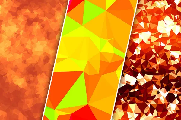 Polygonale Texturen und Hintergründe – Version 7: orange