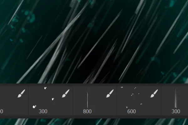Photoshop-Pinsel für Regen – Version 2