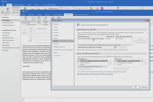 Besser in Outlook: Werde zum Office-Helden – 09 E-Mail-Rechtschreibprüfung, Thesaurus, Übersetzung