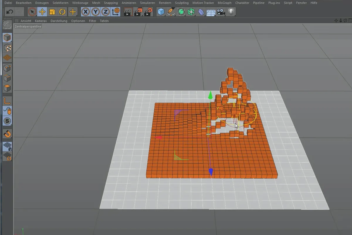 Cinema 4D MoGraph pentru începători - 2.5 Efectori: Verzögerung