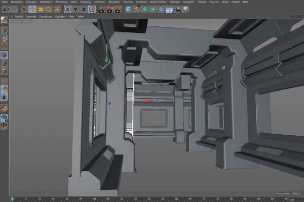 Practică în Cinema 4D - modelarea și iluminarea unei stații spațiale: 09 Instanzierea