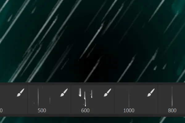 Photoshop-Pinsel für Regen – Version 3