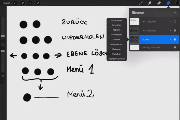 Tutorialul Procreate - Fundamentele desenului digital pe iPad: 1.9 | Gesturi