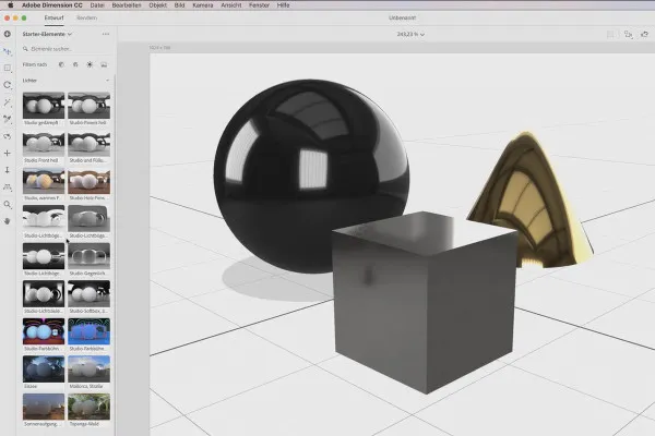 Adobe Dimension CC-Tutorial: 10 | Die außergewöhnliche Leistung des richtigen Lichts