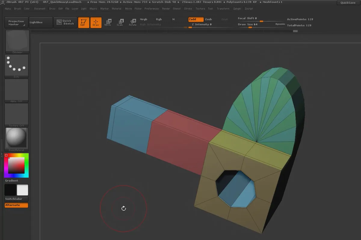 ZBrush pentru începători: 3.5 ZModeler