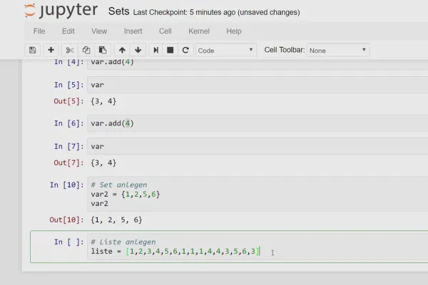 Programare Python pentru începători - 11 Seturi