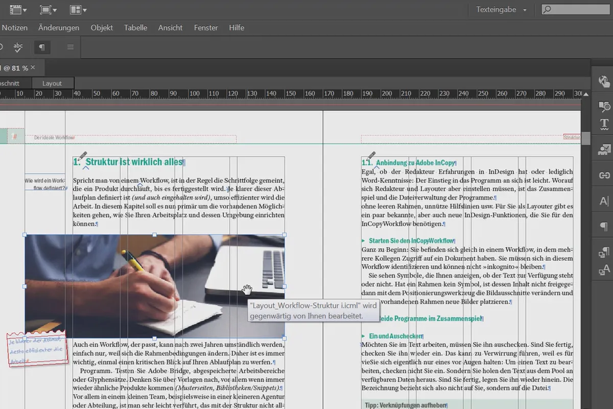 Adobe InCopy CC pentru editori - 4.6 Plasarea și editarea imaginilor