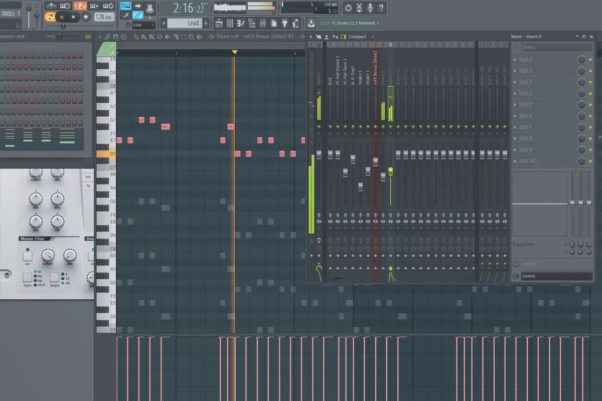 Digitale Musikproduktion mit FL Studio – 3.4 Arbeiten in der Piano Roll und in unterschiedlichen Patterns