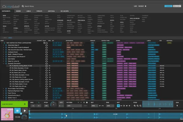 A crea muzică proprie cu Magix Music Maker: 11 | Gestionare alternativă a buclelor cu Loopcloud.