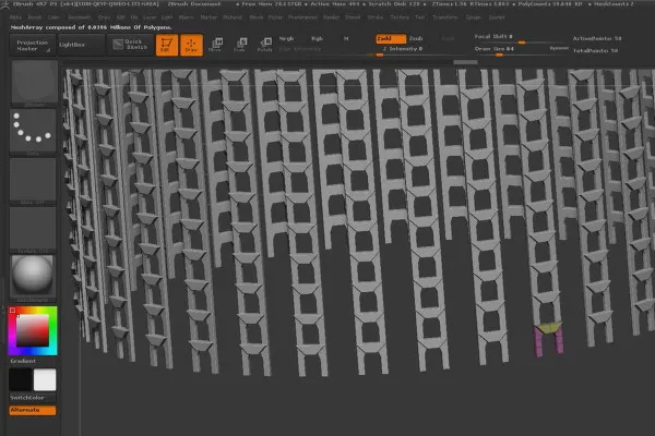 ZBrush pentru începători: 3.6 ArrayMesh