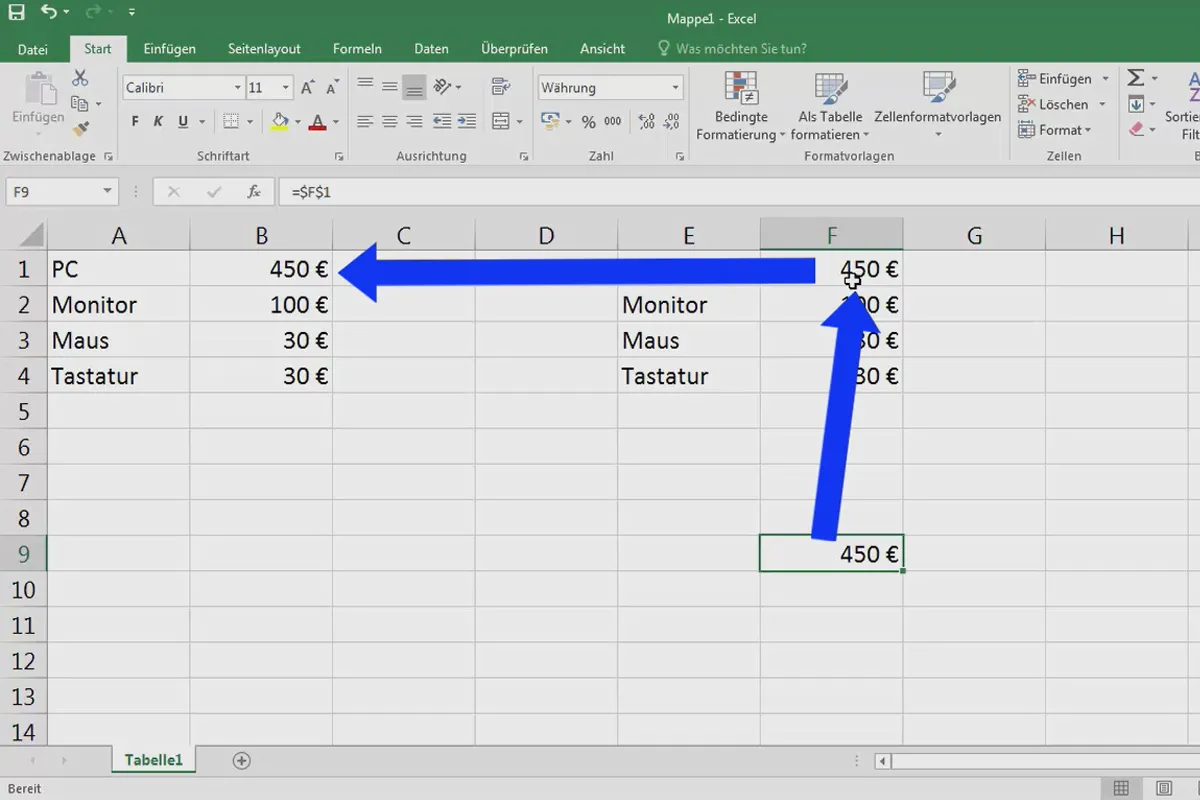 Principiile de bază ale Excel - Introducere pentru începători: 12 Ce se înțelege prin referințe? (referințe de celulă relative)