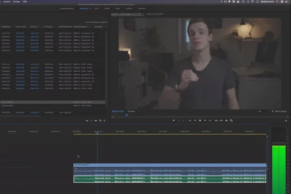 Premiere Pro CC-Tutorial: 3.3 | Ton synchronisieren