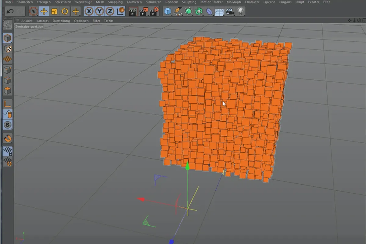 Cinema 4D MoGraph pentru începători - 2.8 Efectori: țintă