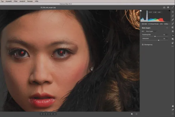 Camera Raw-Tutorial: 2.9 | Rote Augen