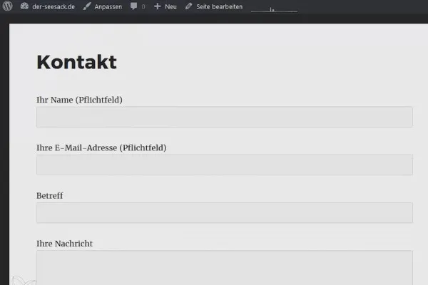 WordPress verstehen und einsetzen: 1.12 Kontakt und Kontaktformular