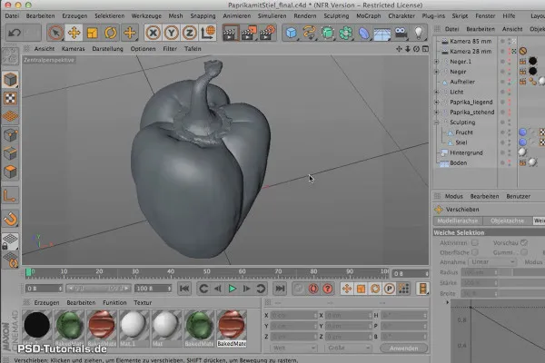 Sculpting in CINEMA 4D - Grundlagen: Teil 01 - Intro Sculpting