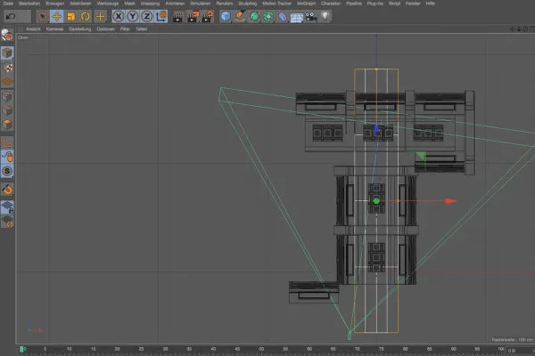 Practică în Cinema 4D - Modelarea și iluminarea unei stații spațiale: 12 soluri.